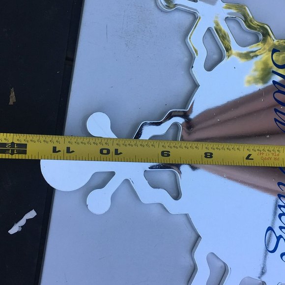 Dept 56 Mirrored Snowflake Sign Ornament, The Original Snow Village - Picture 5 of 5